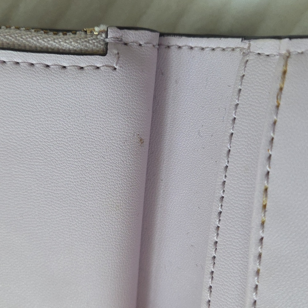 Kate Spade Taupe and Lavender Bi-fold Wallet - Picture 9 of 11